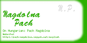 magdolna pach business card